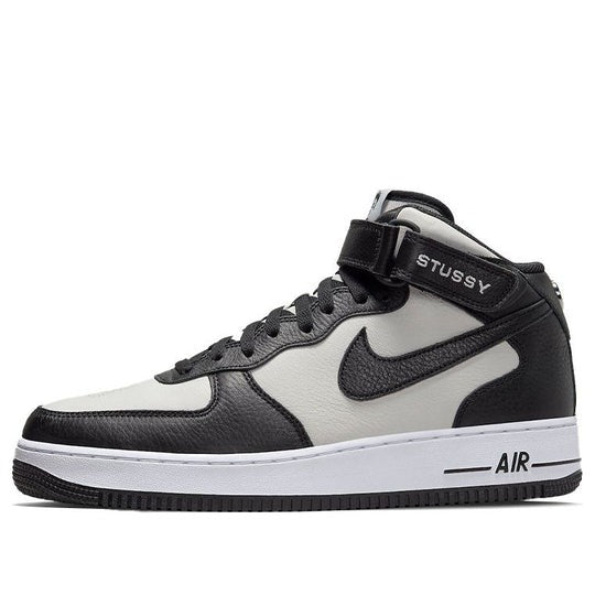 Giày Nike Stussy x Air Force 1 Mid ‘Black White’ DJ7840-002