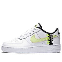 Giày nữ Nike Air Force 1 LV8 1 ‘Worldwide Pack – White Barely Volt’ (GS) CN8536-100