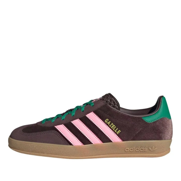 Giày Adidas Gazelle Indoor W Dark Brown Glow Pink JI2714