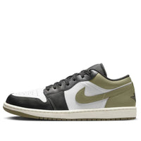 Giày Air Jordan 1 Low ‘Black White Medium Olive’ 553558-092