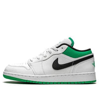 Giày Air Jordan 1 Low ‘White Lucky Green’ (GS) 553560-129