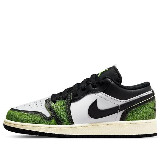 Giày Air Jordan 1 Low SE ‘Wear-Away – Electric Green’ (GS) DO8244-003