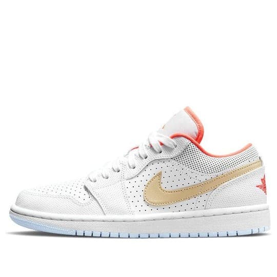 Giày Air Jordan 1 Low SE ‘White Sesame Flash Crimson Psychic Blue’ DC9509-100