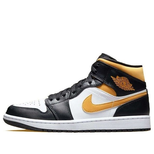 Giày Air Jordan 1 Mid ‘Black University Gold’ 554724-177