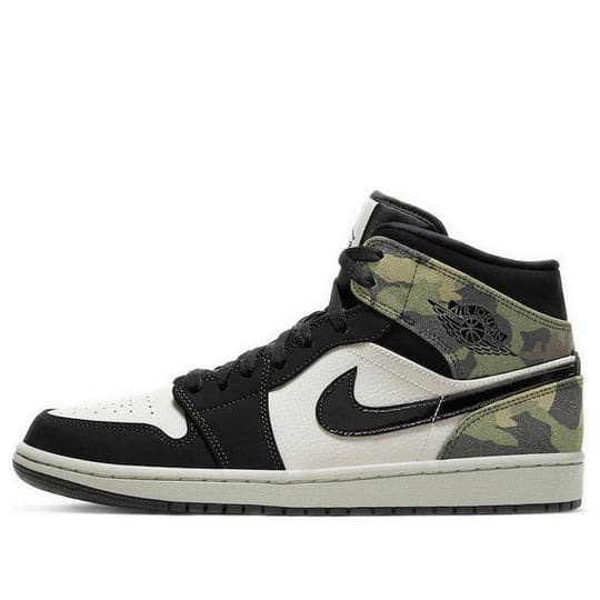 Giày Air Jordan 1 Mid Camo Green CW5490-001