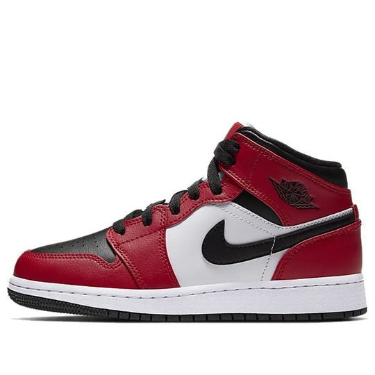 Giày Air Jordan 1 Mid Chicago Black Toe 554724-069 / 554725-069