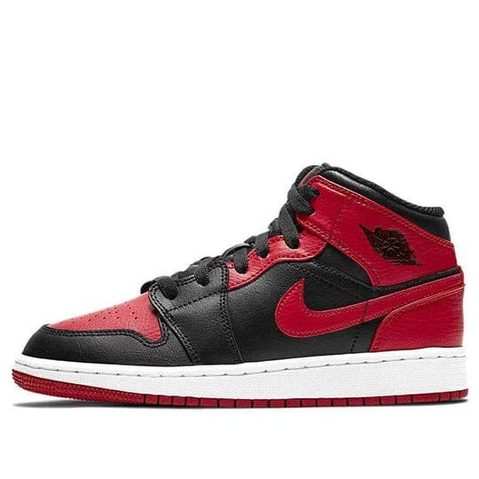 Giày Air Jordan 1 Mid ‘Banned’ (GS) 554725-074