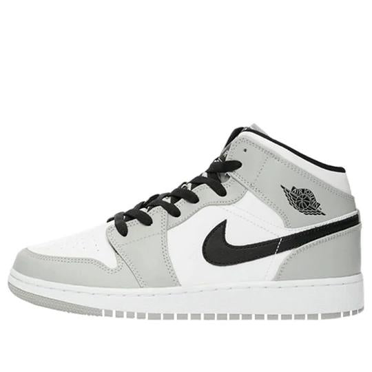 Giày Air Jordan 1 Mid ‘Light Smoke Grey Black’ (GS) 554725-092