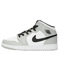 Giày Air Jordan 1 Mid ‘Light Smoke Grey Black’ (GS) 554725-092