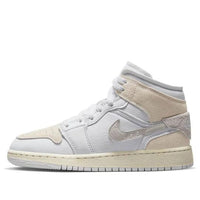 Giày Air Jordan 1 Mid SE Craft ‘Inside Out – White Sail’ (GS) FB9142-120