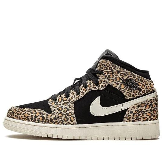 Giày Air Jordan 1 Mid SE ‘Leopard’ (GS) BQ6931-021