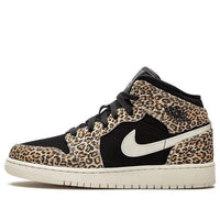 Giày Air Jordan 1 Mid SE ‘Leopard’ (GS) BQ6931-021