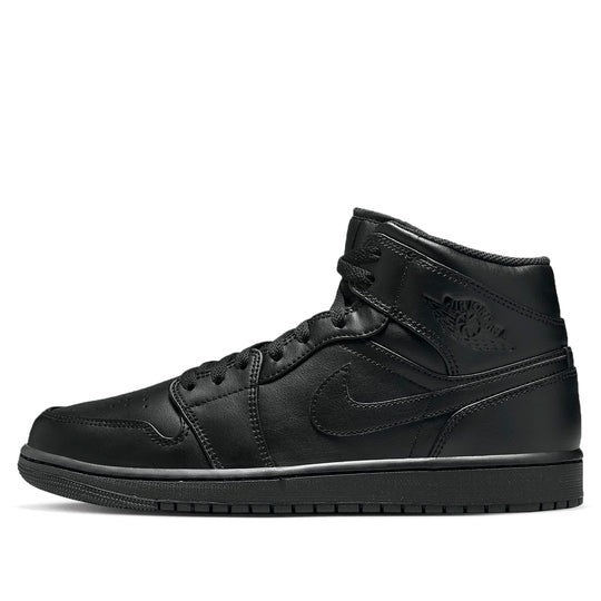 Giày Air Jordan 1 Mid ‘Triple Black’ 2022 554724-093