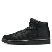 Giày Air Jordan 1 Mid ‘Triple Black’ 2022 554724-093