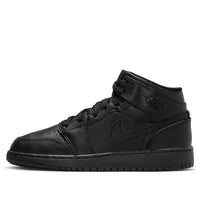 Giày Air Jordan 1 Mid ‘Triple Black’ 2022 (GS) 554725-093