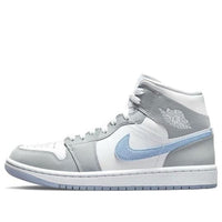 Giày Air Jordan 1 Mid ‘White Aluminum Wolf Grey’ BQ6472-105