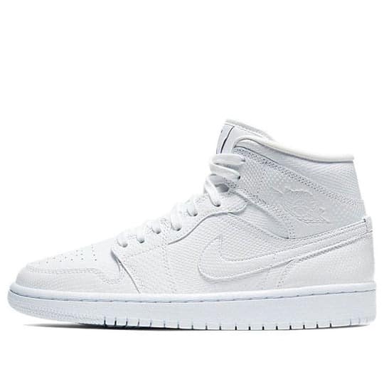 Giày Air Jordan 1 Mid ‘White Snakeskin’ BQ6472-110