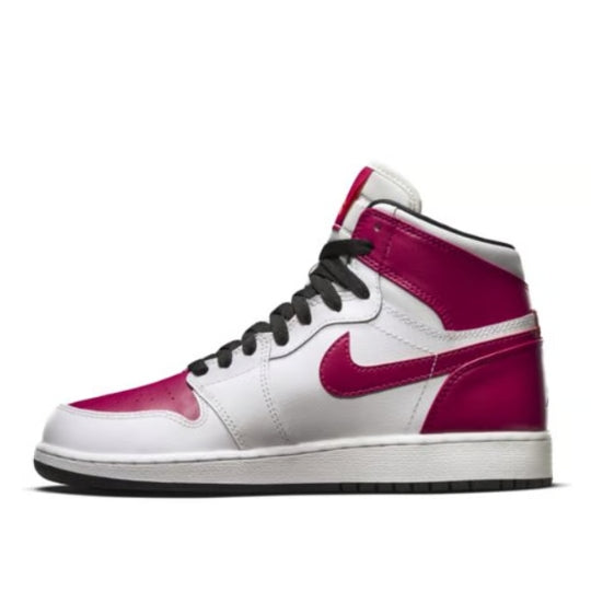 Giày Air Jordan 1 Retro High ‘White Sport Fuchsia’ (GS) 332148-108