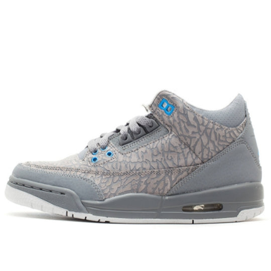 Giày Air Jordan 3 Retro GS ‘Cool Grey Blue Glow’ 441140-015