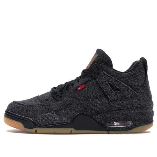 Giày Levi’s x Air Jordan 4 Retro GS ‘Black Denim’ AQ9103-001