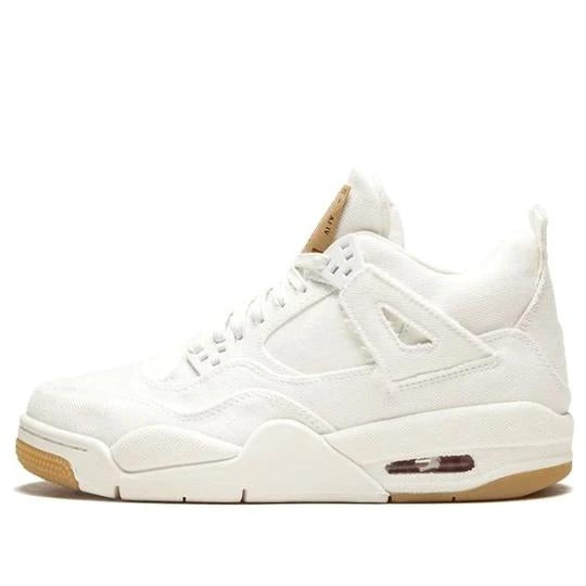Giày Levi’s x Air Jordan 4 Retro GS ‘White Denim’ AQ9103-100