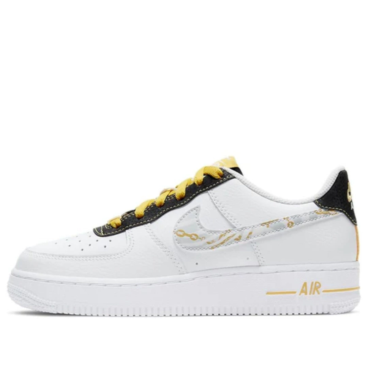 Giày Nike Air Force 1 ’07 LV8 ‘Gold Links Zebra Print’ (GS) DH5480-100