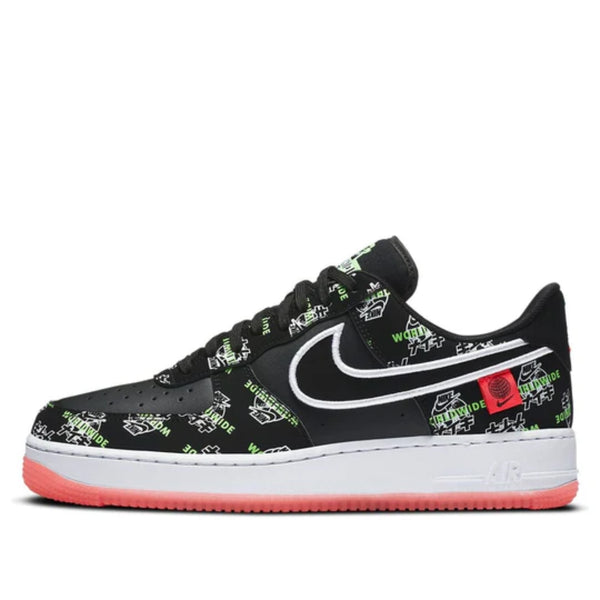 Giày Nike Air Force 1 07 LV8 Worldwide ‘Black White Red’ DA1343-003