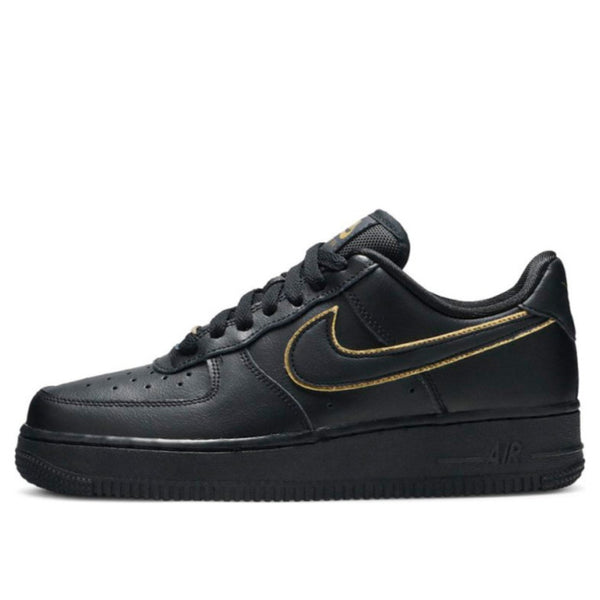 Giày Nike Air Force 1 Low ’07 Essential ‘Black Gold Swoosh’ AO2132-005