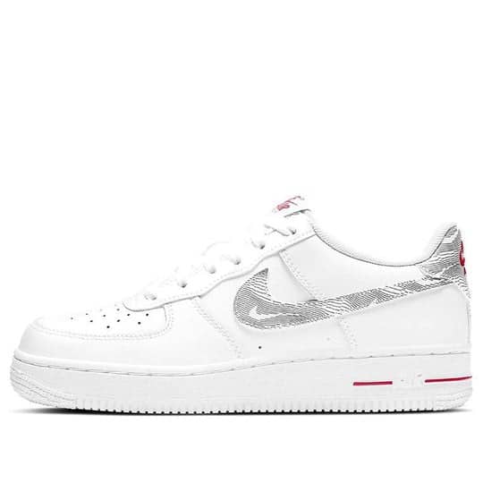 Giày Nike Air Force 1 Low ‘White University Red’ (GS) DJ4625-100