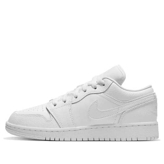 Giày Nike Air Jordan 1 Low ‘Triple White’ (GS)553560-130 / 553560-136