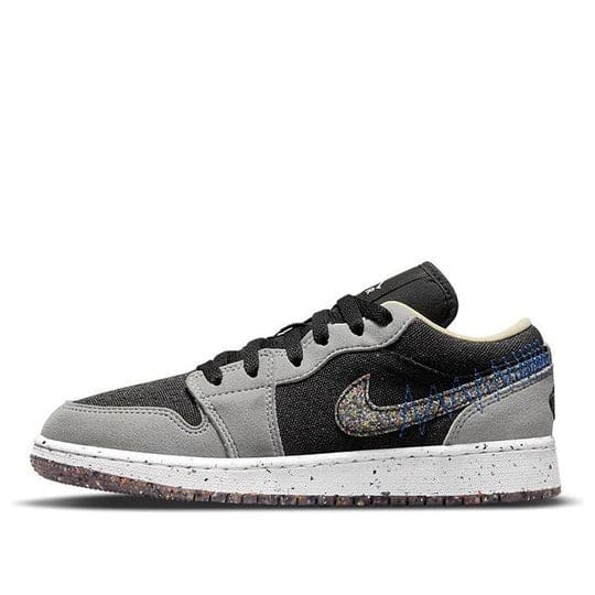 Giày Nike Air Jordan 1 Low SE Crater ‘Grey Black’ (GS) DM4690-001