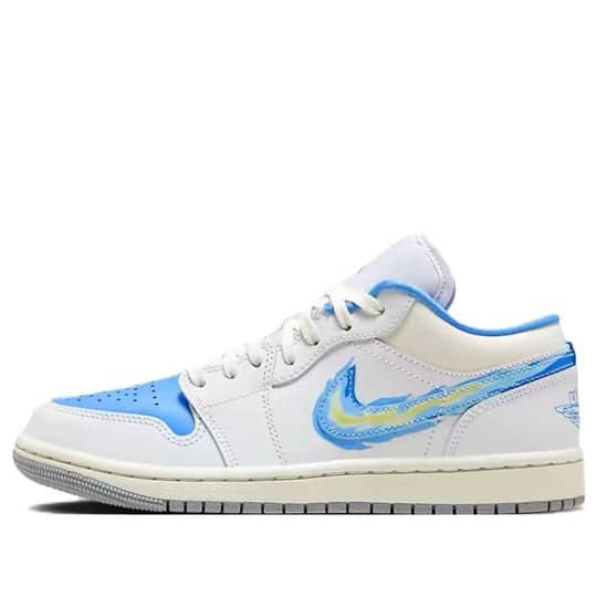 Giày Nike Air Jordan 1 Low SE ‘Flame Swoosh – University Blue’ FJ7219-441