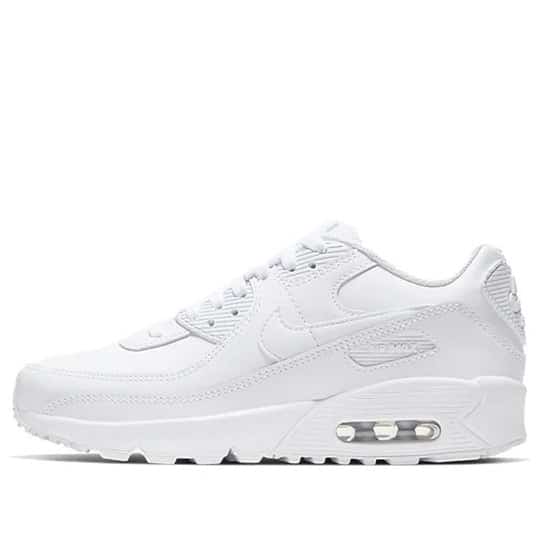 Giày Nike Air Max 90 Leather ‘White’ (GS) CD6864-100