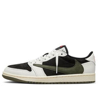 Giày Nike Travis Scott x Air Jordan 1 Low OG “Olive”  DZ4137-106