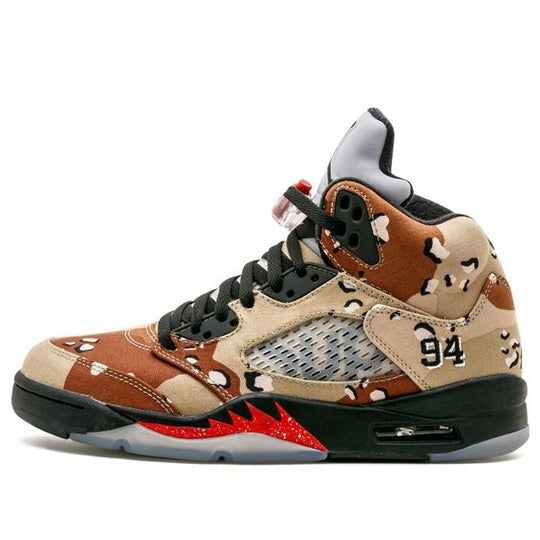 Giày Supreme x Air Jordan 5 Retro ‘Desert Camo’ 824371-201