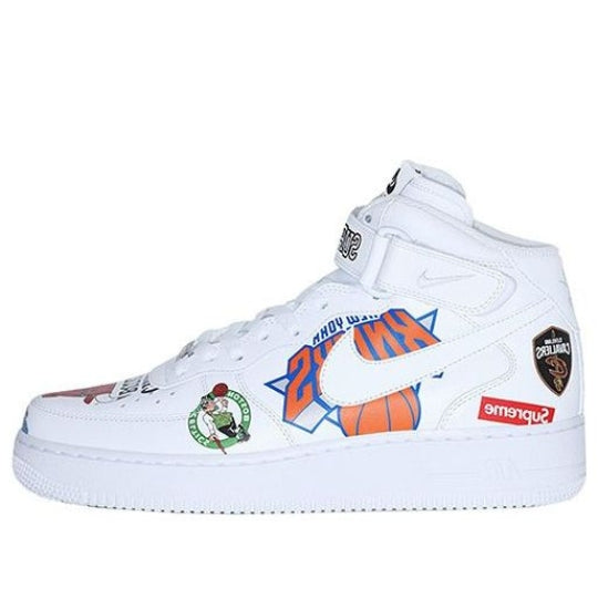 Giày Supreme x NBA x Air Force 1 Mid 07 ‘White AQ8017-100