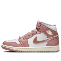 Giày (WMNS) Air Jordan 1 Mid SE ‘Red Stardust’ FB9892-670