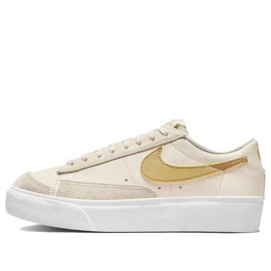 Giày (WMNS) Nike Blazer Low Platform ‘Pale Ivory Saturn Gold’ DJ0292-113