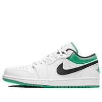 Giày nam  Air Jordan 1 Low White Lucky Green Black 553558-129