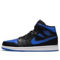 Giày nam Air Jordan 1 Mid ‘Black Hyper Royal’ 554724-068