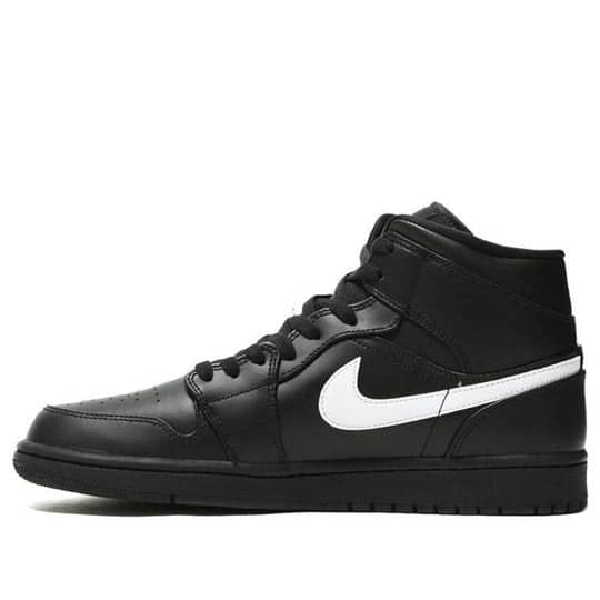 Giày nam Air Jordan 1 Mid Black White 554724-049