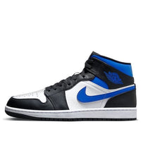 Giày nam Air Jordan 1 Mid White Black Royal 554724-140