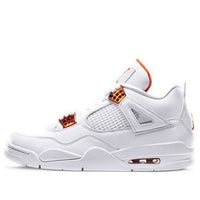 Giày nam Air Jordan 4 Metallic Pack White Orange CT8527-118
