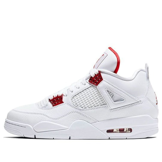 Giày nam Air Jordan 4 Metallic Pack White Red CT8527-112