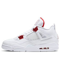 Giày nam Air Jordan 4 Metallic Pack White Red CT8527-112