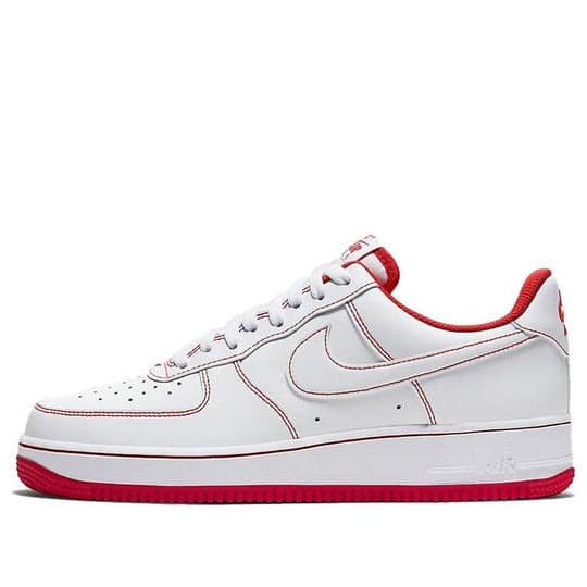 Giày nam Nike Air Force 1 ’07 ‘Contrast Stitch – White University Red’ CV1724-100