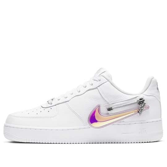 Giày nam Nike Air Force 1 Zip-On Swoosh White CW6558-100