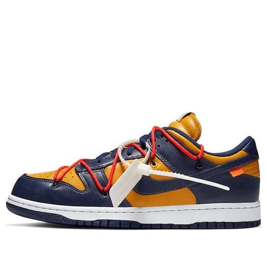 Giày nam Off-White x Nike Dunk Low University Gold CT0856-700