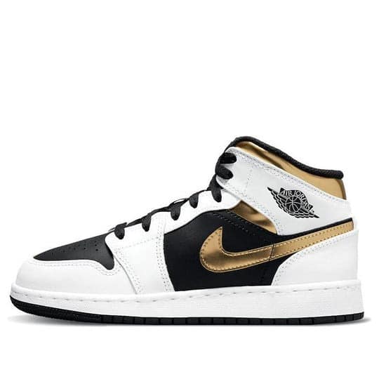 Giày nữ Air Jordan 1 Mid ‘White Gold’ (GS) 554725-190