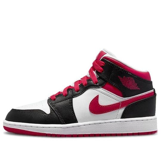 Giày nữ Air Jordan 1 Mid ‘White Very Berry’ (GS) 554725-016